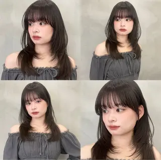 セミロング 【ナチュラル可愛いレ イヤー🩶】ななみのヘアスタイル