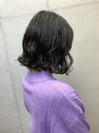 ショート パーマ ロングパーマ木村 ボブパーマのヘアスタイル