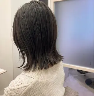 ミディアム 八木 柔大のヘアスタイル
