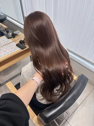 ロング カラー ヘアアレンジ ベージュ/グレージュ 🧸あやか/表参道のヘアスタイル