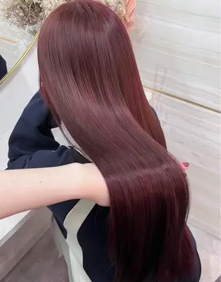 ロング 💘Kurea💘 艶髪/韓国/暗髪のヘアスタイル