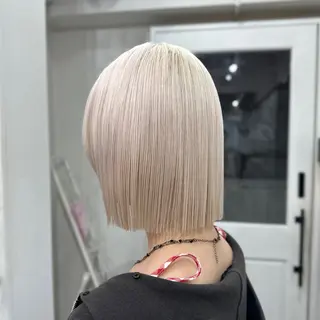 ミディアム カラー ハイトーン/ウルフ /エクステ/ましろのヘアスタイル