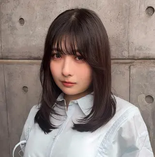 ミディアム Lino kichijoji所属・💎似合わせのプロ 💎透明感カラー杉原のヘアスタイル