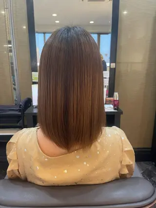 ミディアム 中尾 唯音名のヘアスタイル