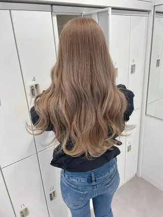 ロング カラー 韓国ハッシュカット/ 新宿/髪質改善/岡崎のヘアスタイル