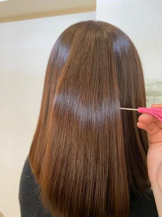 ミディアム カラー ️🫧押上️🫧はな 🫧うる艶パーマのヘアスタイル