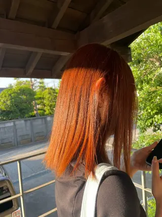 ミディアム カラー nicott所属・高橋 七海のヘアスタイル