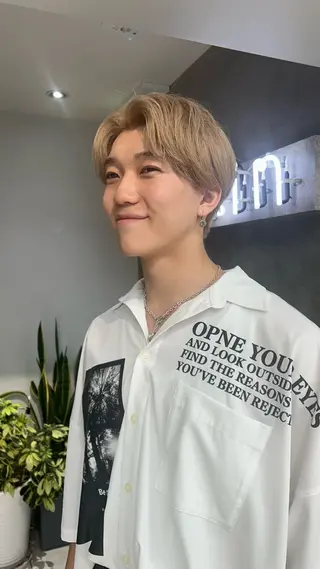 ショート カラー メンズ ナチュラル×色気パ ーマ 渋谷/マナミのヘアスタイル