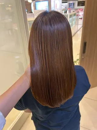 セミロング 艶質改善/縮毛矯正 ササキナツミのヘアスタイル