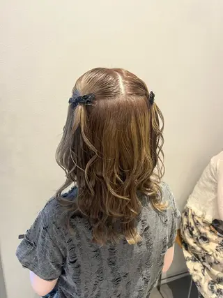ヘアアレンジ ヘアセット/暖 色/顔周り/あつはのヘアスタイル