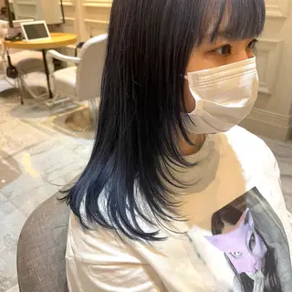 セミロング カラー 📍葛西りんたろう/ ENVのヘアスタイル