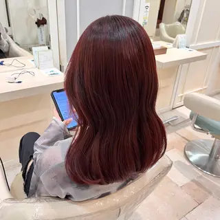 セミロング 青木 あいかのヘアスタイル