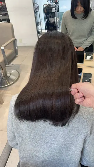 セミロング カラー ✨髪質改善✨美髪 矯正🫧小泉のヘアスタイル