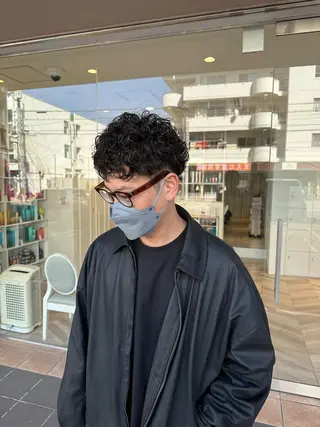 ショート パーマ メンズ メンズパーマ/ スパイキー/神田正紀のヘアスタイル