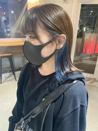 ミディアム カラー steed tokyo所属・KOOKI スティードトーキョーのヘアスタイル