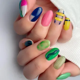 ミディアム ネイル 下妻市ﾈｲﾙｻﾛﾝ M_styleのネイルデザイン