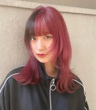 カラー 韓国ヘア/レイヤー Londエレンのヘアスタイル