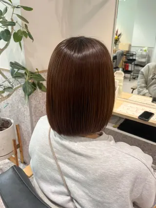 ミディアム 髪質改善&艶カラー/ ほんだあみ (♡)のヘアスタイル