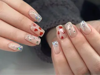 ネイル ココナッツネイル つきえ❄️🫧のネイルデザイン
