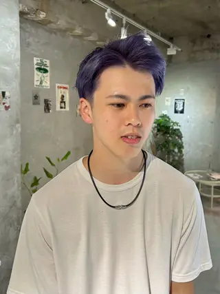 カラー メンズ 透明感カラー/メンズ /ボブKanna🪄のヘアスタイル