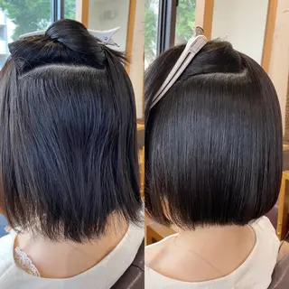 ショート パーマ KIZU 髪質改善 オカルト怪談のヘアスタイル