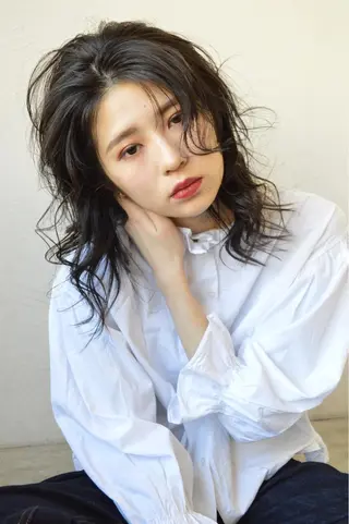 セミロング 【今だけブリーチ 限定価格💕】すみのヘアスタイル