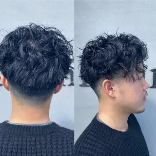 ショート パーマ シムラ カイゲンのヘアスタイル