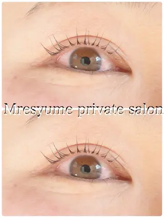 マツエク・マツパ Mresyume MAYUのマツエク・マツパデザイン