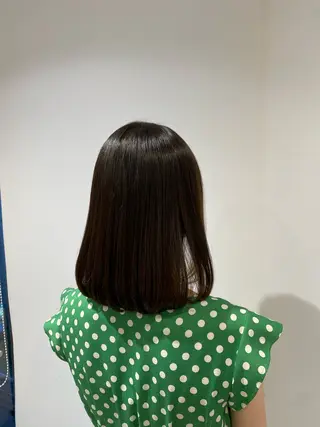 ミディアム 🦋ハイトーンカラ ー🦋熊田 史織のヘアスタイル