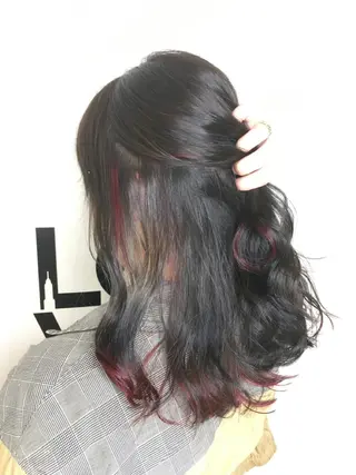 セミロング 特殊カラー/ブリーチ 道満ゆいなのヘアスタイル