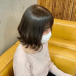 ミディアム カラー ヘアアレンジ 竹脇 美奈のヘアスタイル