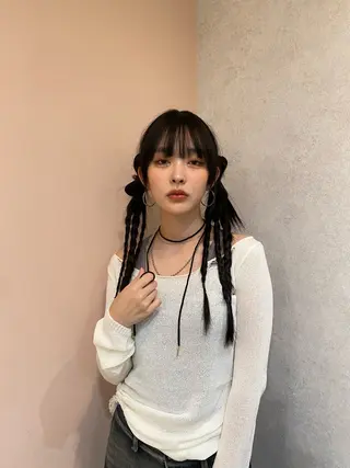 ロング 松尾 美南海のヘアスタイル