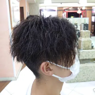 ショート パーマ メンズ 🐺一ノ瀬 凌 / デザインウルフ🐺のヘアスタイル