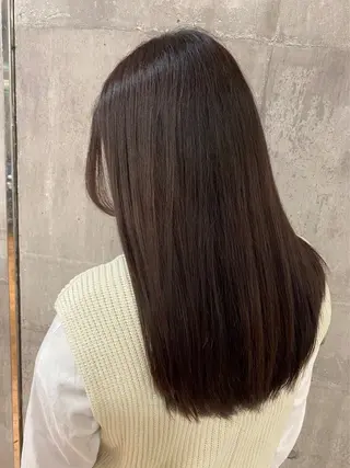 ロング カラー 髪質改善/艶髪カラー 関野文也のヘアスタイル