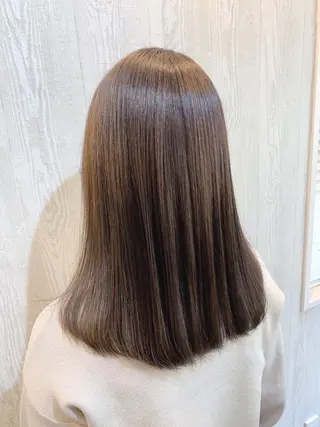 セミロング パーマ ヘアアレンジ HUENEST アカデミーサロンのヘアスタイル