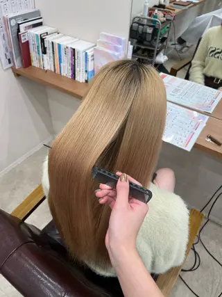 ロング 永井 夢彩のヘアスタイル