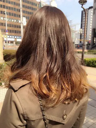 ロング カラー ヘアアレンジ MODE K's松原 YUMIのヘアスタイル