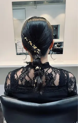 ヘアアレンジ 盛れるアレンジ/ カラー/hazukiのヘアスタイル