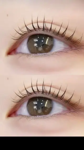 マツエク・マツパ eve🐰束間まつ毛 /透明感カラーのマツエク・マツパデザイン