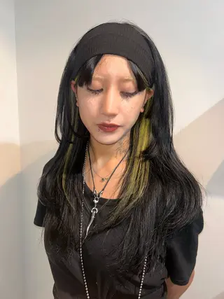 ロング カラー スギヤマ シユのヘアスタイル