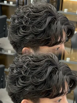 カラー パーマ メンズ 札幌メンズヘア指名 No.1光👑👑のヘアスタイル