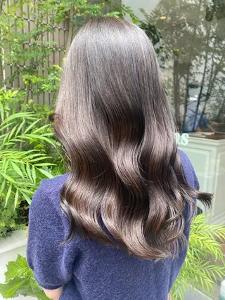 ロング 銀座/前髪顔まわり/ 透明感カラー/danのヘアスタイル