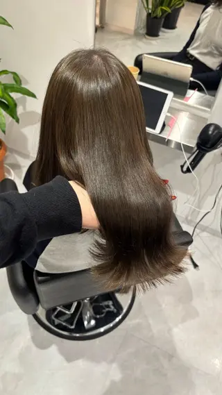 セミロング カラー 艶感×抜け感hair /ReLit 正源のヘアスタイル