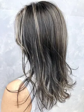 セミロング 縮毛矯正 髪質改善 鈴木のヘアスタイル