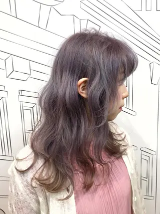 セミロング カラー レイヤー⭐️カラー ⭐️平川雅史のヘアスタイル