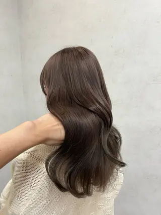 カラー グレージュ┆うる艶 ┆ゆうはのヘアスタイル