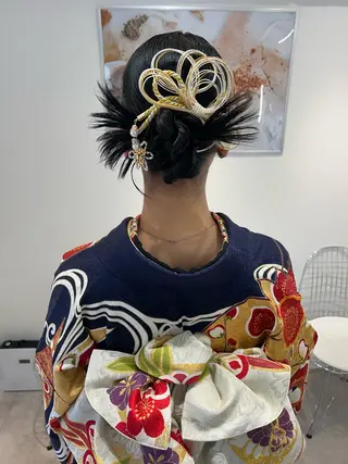 ロング 卒業式ヘアセット🎀 ヘアアレンジのヘアスタイル