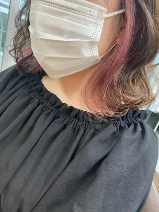 ミディアム カラー 後藤紗英/髪質改善 /オリーブベージュのヘアスタイル