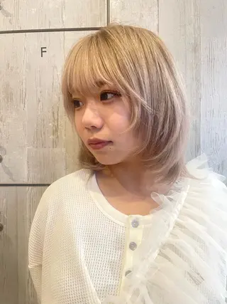 ミディアム 【史上最高】口コミ No.1/ナツキのヘアスタイル