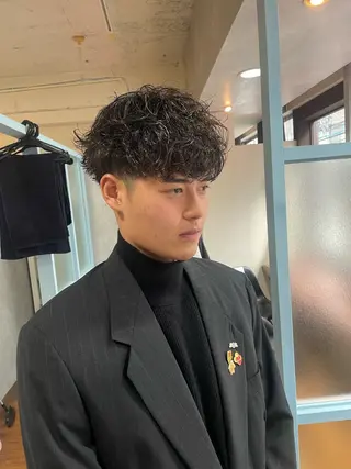 メンズ フリーランスシェアサロンルレイル所属・心斎橋/メンズ /ルレイル/地形真希のヘアスタイル